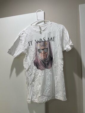 Next Level Apparel White 'It Was Me' Graphic Tee